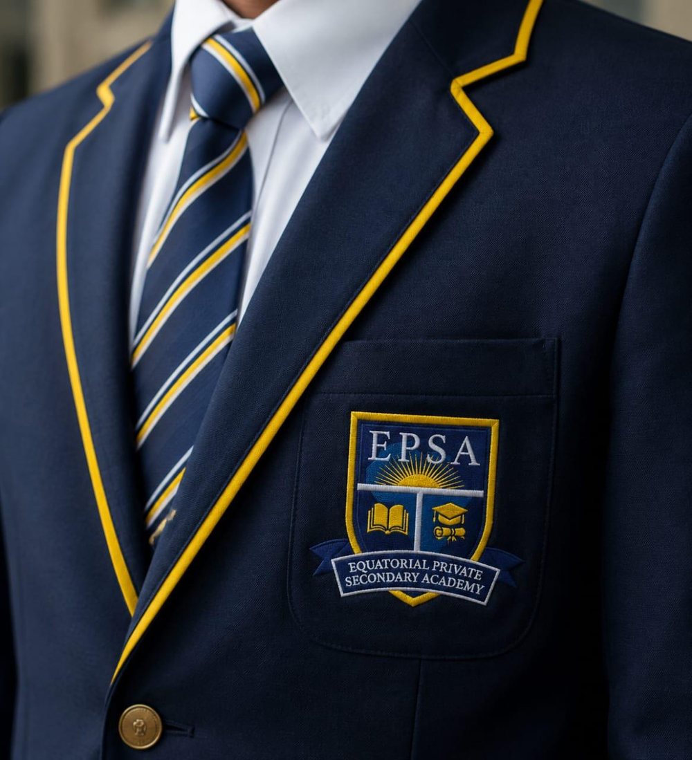 EPSA blazer with the school crest on the pocket